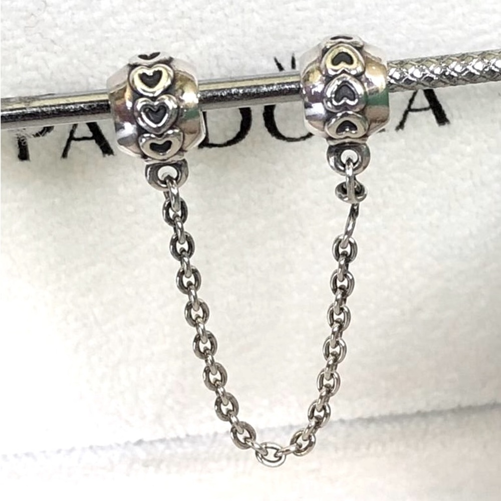Pandora Silver Heart Safety Chain